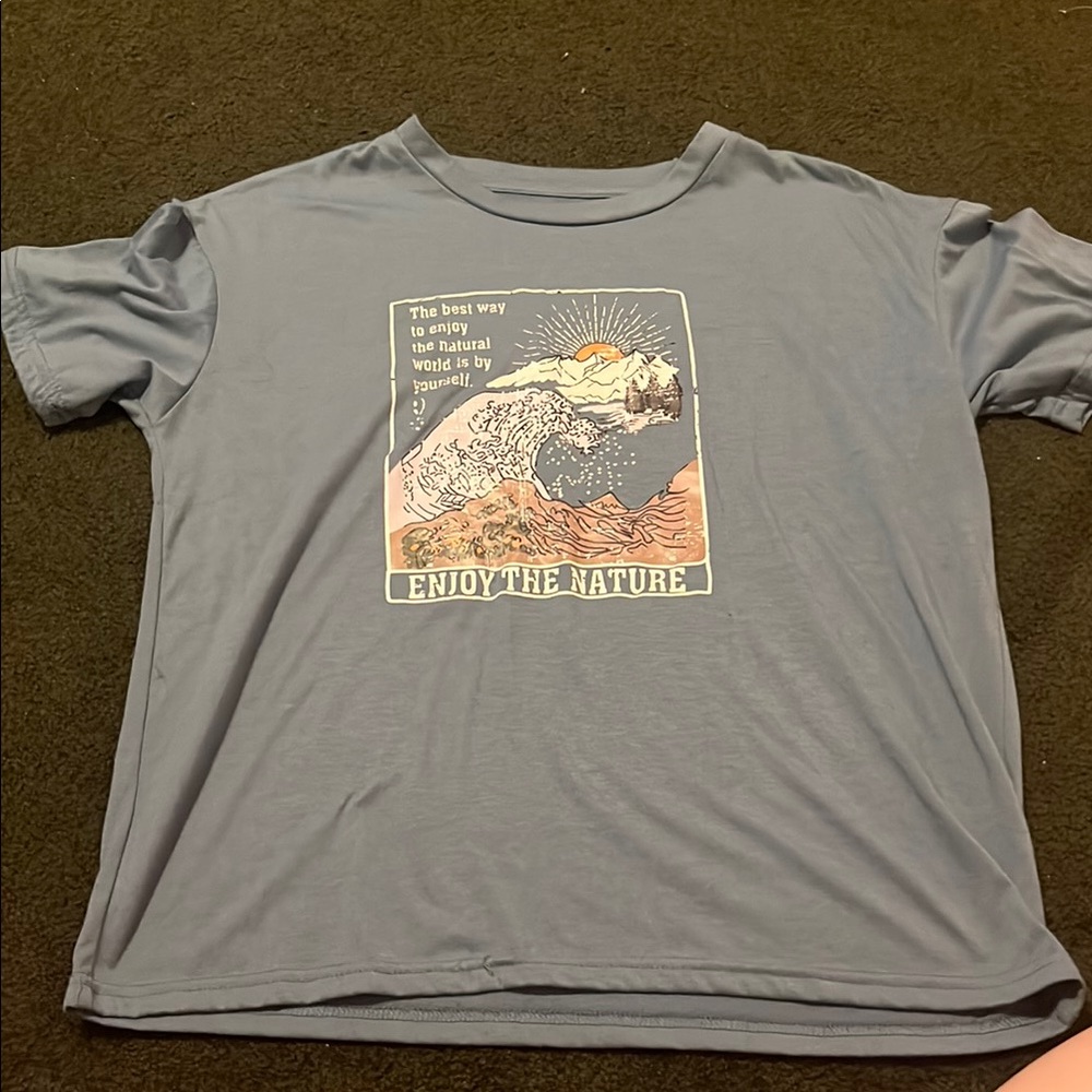 Blue Graphic T-Shirt